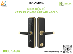 Khóa điện tử Kassler KL-668 App Wifi - Gold 